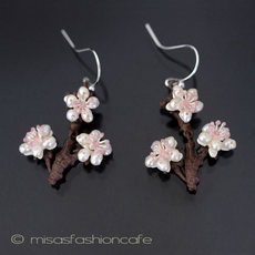 Michaud ピアス　　 ケシパールの桜さくら