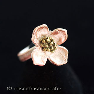 マイケルミショー　リング ハナミズキの花　再販！