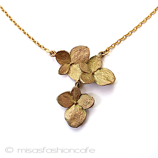マイケルミショー　 紫陽花　ネックレス