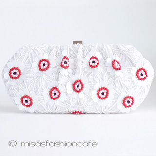 ＳＡＮＴＩサンティ　バッグ Red＆Whiteフラワー
