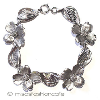 SterlingSilver　銀製 ハナミズキ　ブレスレット