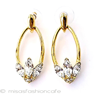 Trifari　 トリファリ クリスタル　ピアス