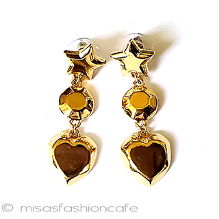 Trifari　 トリファリ ハート＆星　ピアス