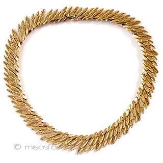 Ｔｒｉｆａｒｉ　金の羽 トリファリ　ネックレス