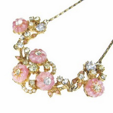 アンティーク　 お花ネックレス