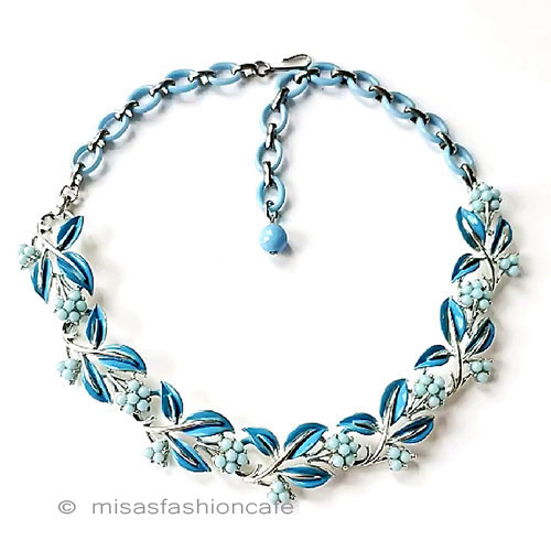 ヴィンテージアクセサリー CORO　青花ネックレス