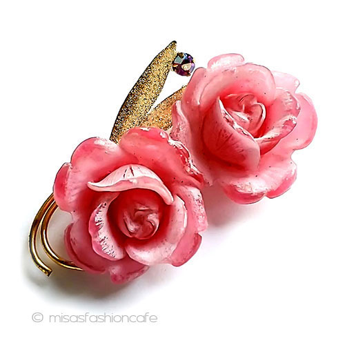 ヴィンテージジュエリー ドイツ製ローズの花