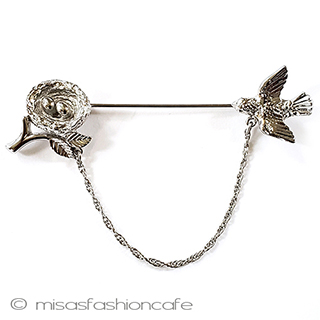 ヴィンテージアクセサリー トリファリ　鳥＆卵