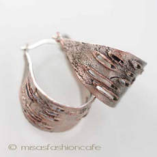 Michaud ピアス　 ピンクシルバー白樺