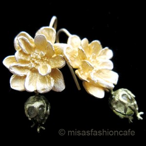 Michaud ピアス 24金 イエローローズ