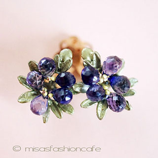 マイケルミショー 藤の花 イヤリング マイケルミショー 藤の花 イヤリング