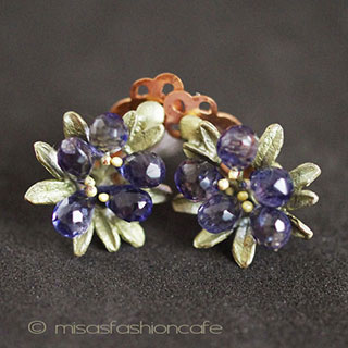 マイケルミショー 藤の花　イヤリング