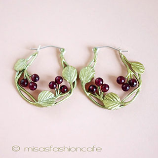 Michaud ピアス ガーネットの苺 再販! Michaud ピアス ガーネットの苺 再販!