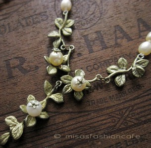 Michaud ネックレス 真珠のお花ペンダント