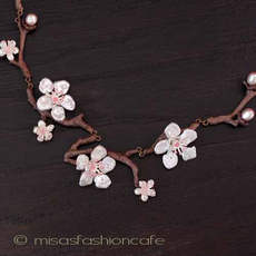 Michaud 桜の木ネックレス 真珠 ケシパール　再販！