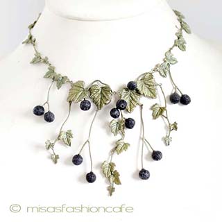 Michaudネックレス再販 天然石カシスの実 Michaudネックレス再販 天然石カシスの実