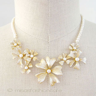 Michaud ネックレス 真珠の花 再販! Michaud ネックレス 真珠の花 再販!