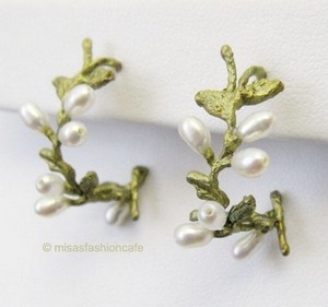 マイケルミショー　再販！ 真珠の花フープピアス
