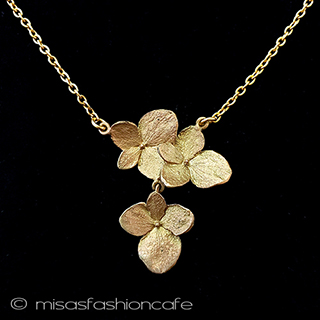 マイケルミショー　 紫陽花　ネックレス