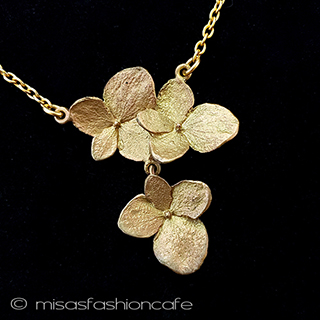 マイケルミショー　 紫陽花　ネックレス