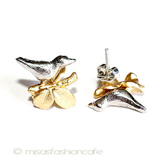 マイケルミショー　ピアス 24Kgp　小鳥　再販！