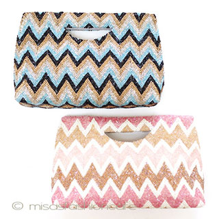 ＭＯＹＮＡ.NY　モイナ 全面ビーズ刺繍　バッグ