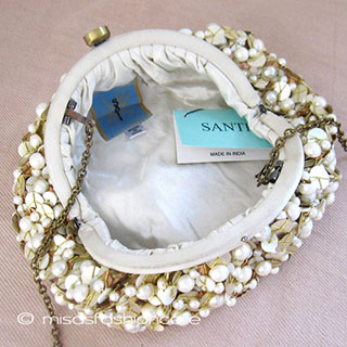 SANTI サンティ クラッチ マザーオブパール