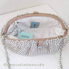 SANTI サンティ クラッチ パールパヴェ（L size)