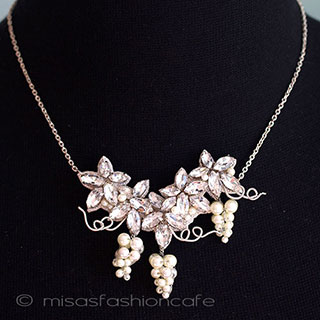 ＳＰＡＲＫＬ　ネックレス シェルパールの葡萄（L）