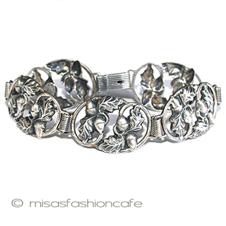 SterlingSilver 銀製 どんぐり ブレスレット SterlingSilver 銀製 どんぐり ブレスレット