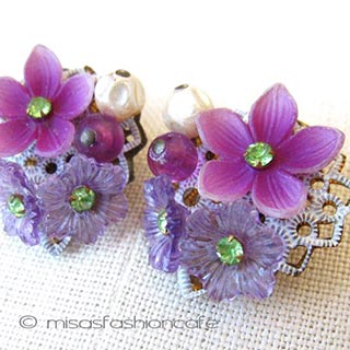 ドイツ製お花イヤリング