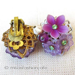 ドイツ製お花イヤリング