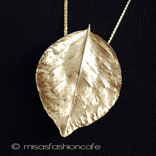 Trifari　トリファリ 金の葉　ネックレス