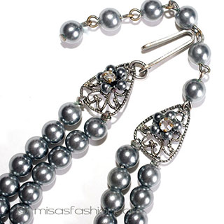 Robert・DeMario初期　 パールの花ネックレス