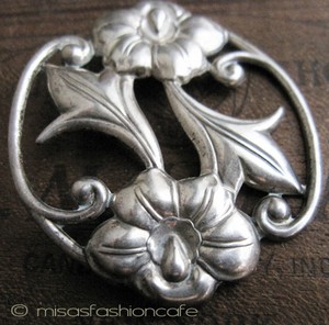 Sterling Silver 銀製 　アサガオ・朝顔の花