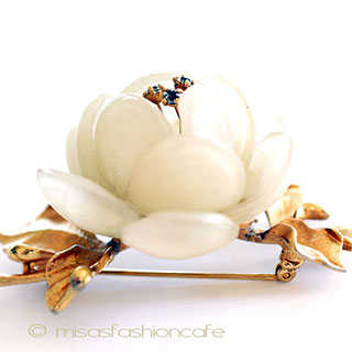 Ｖｅｎｄｏｍｅ　ヴァンドーム ローズのお花　ブローチ