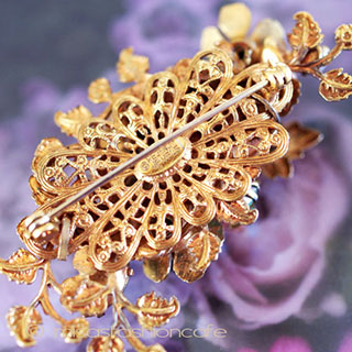 Regency　リージェンシー バロックパール花ブローチ