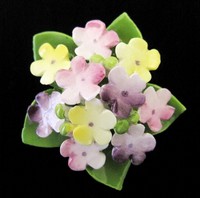 ポーセリン 英国製 花ブーケ ブローチ ポーセリン 英国製 花ブーケ ブローチ
