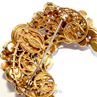 Ｒｅｇｅｎｃｙ　金花ブローチ バロックパール＆ストーン