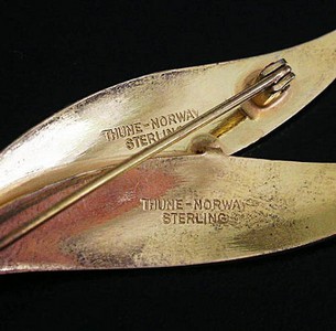 ノルウェイ製 ブローチ SterlingSilver 銀製
