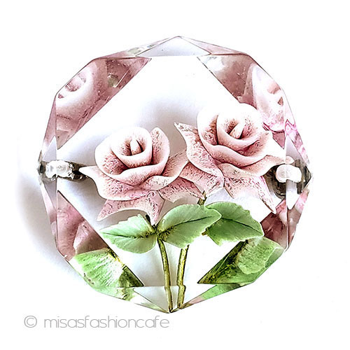 ヴィンテージアクセサリー ローズブーケ 花ブローチ