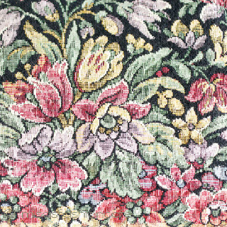 ヴィンテージバッグ　 フランス製　花刺繍